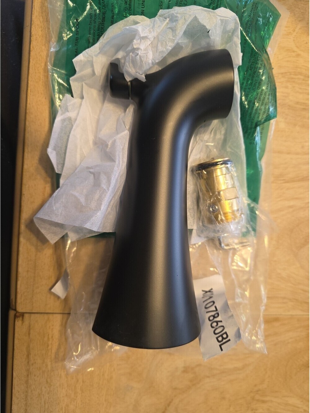 DELTA® RP103560BL Knoxville™ Faucet Tub Spout, Matte Black, ImportHPS Quick...